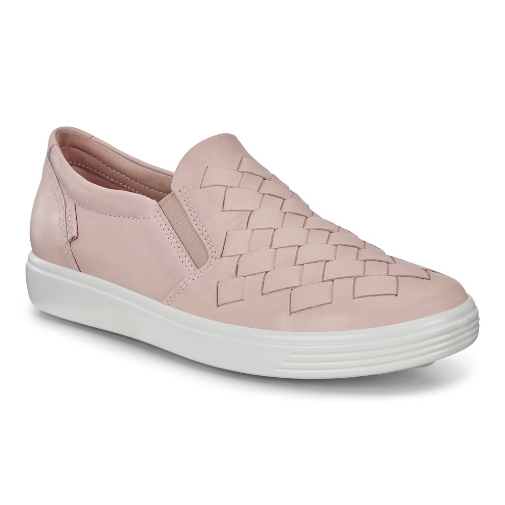 ECCO Womens Sneakers Pink - Soft 7 - JBD-247091